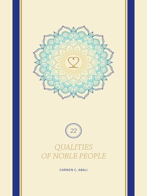 cover image of 22 QUALITIES OF NOBLE PEOPLE